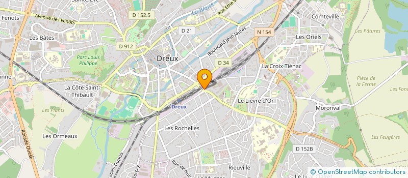 localisation de l'entreprise CROUSTY FAMILY à DREUX