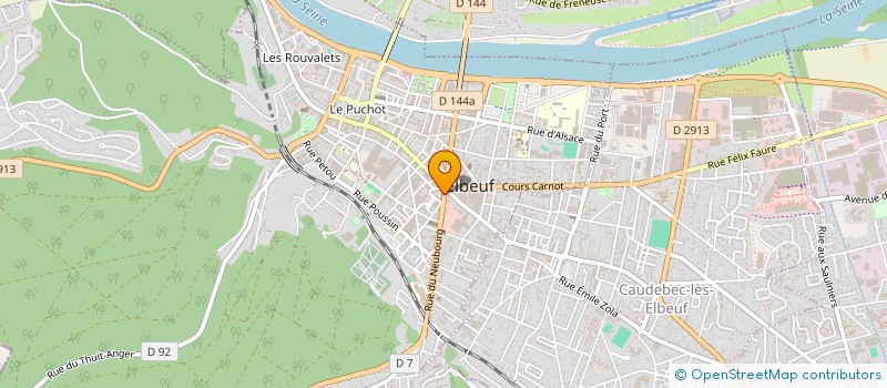 localisation de l'entreprise CROUSTY PIZZA à ELBEUF