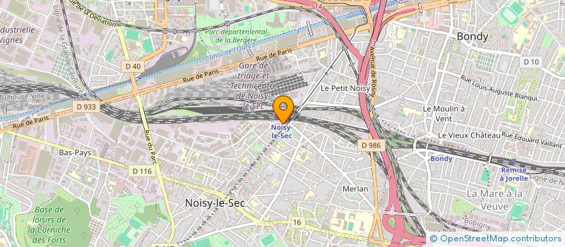 localisation de l'entreprise CROUSTYSAN NOISY  NOISY-LE-SEC