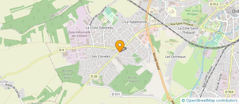 localisation de l'entreprise CROUTE SPACE à VERNOUILLET