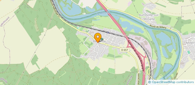 localisation de l'entreprise CROUVIZIER  BELLEVILLE