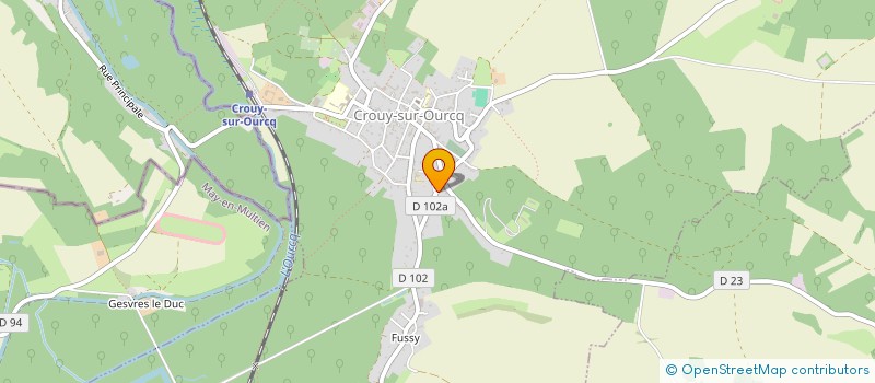 localisation de l'entreprise CROUY BETAIL  CROUY-SUR-OURCQ