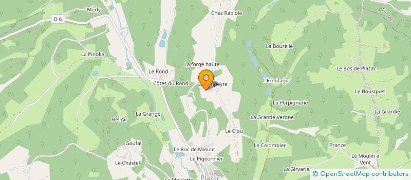 localisation de l'entreprise CROUZEL COUVERTURE à PLAZAC