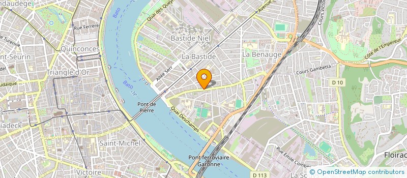 localisation de l'entreprise CROUZET-COURRECH  BORDEAUX