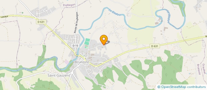 localisation de l'entreprise CROUZET L ET SIDOBRE R  BRIATEXTE