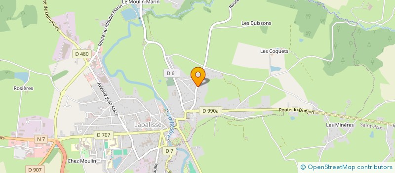 localisation de l'entreprise CROUZIER PARTICIPATIONS à LAPALISSE
