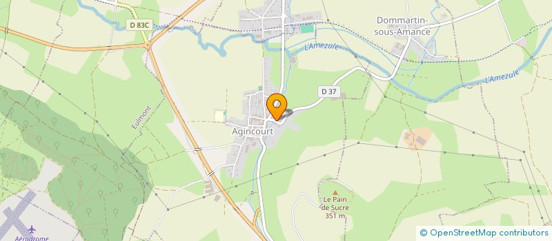 localisation de l'entreprise CROUZIER PROFILAGE S A à AGINCOURT