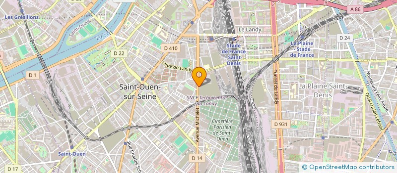 localisation de l'entreprise CROVETTO à SAINT-OUEN-SUR-SEINE
