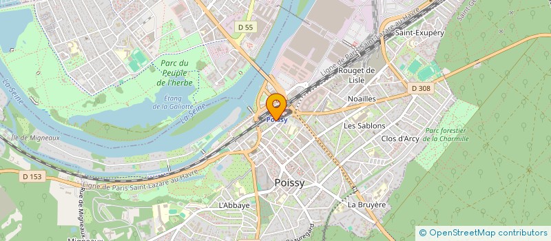 localisation de l'entreprise CROWD PRODUCTION  POISSY