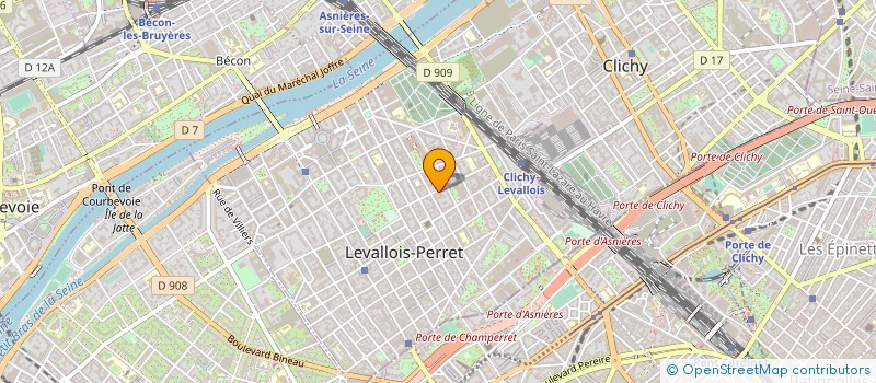 localisation de l'entreprise CROWE PRAXIAM à LEVALLOIS-PERRET