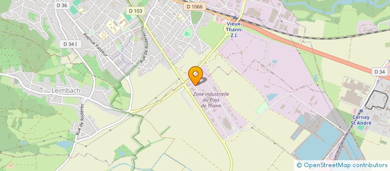 localisation de l'entreprise CROWN CERAM  ASPACH-MICHELBACH