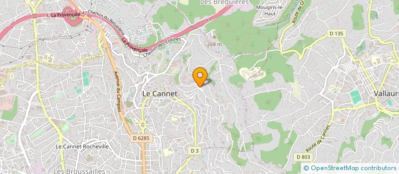 localisation de l'entreprise CROWN ET ANDREWS LTD à LE CANNET