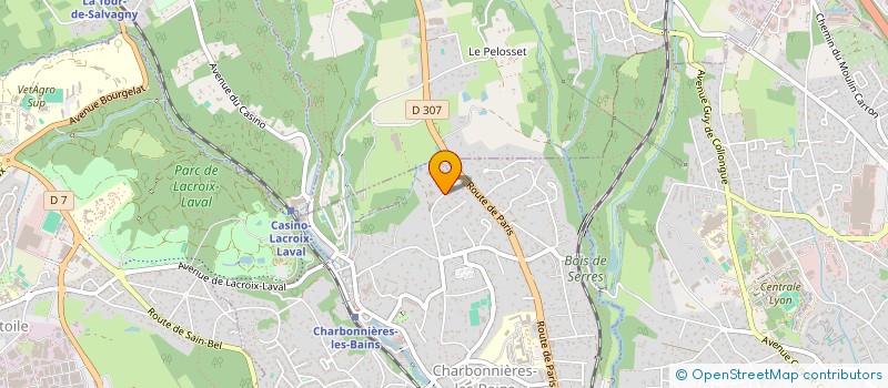 localisation de l'entreprise CROWN HEIGHTS  CHARBONNIERES-LES-BAINS