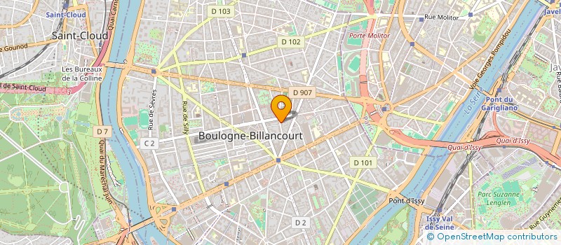 localisation de l'entreprise CROWN POINT à BOULOGNE-BILLANCOURT