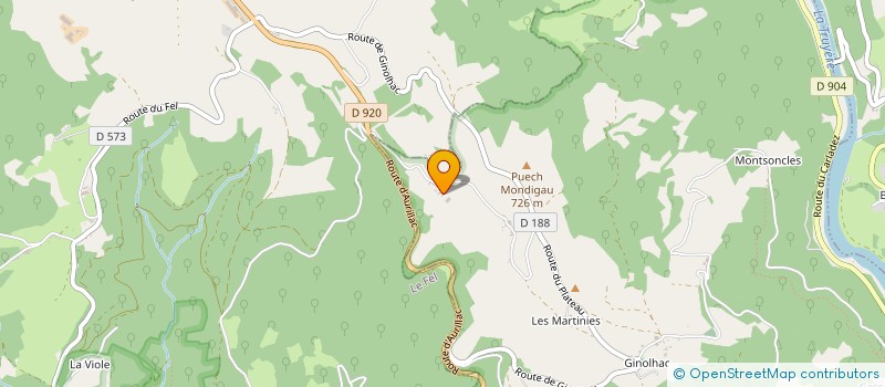 localisation de l'entreprise CROZAFON  ENTRAYGUES-SUR-TRUYERE