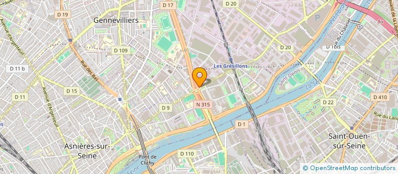 localisation de l'entreprise CROZALOC  GENNEVILLIERS