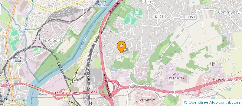 localisation de l'entreprise CROZAT FUSTER  TERNAY