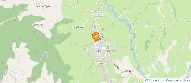 localisation de l'entreprise CROZATIER  MUR-DE-BARREZ