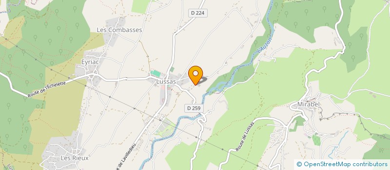 localisation de l'entreprise CROZE  LUSSAS