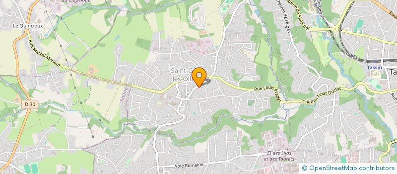 localisation de l'entreprise CROZE / BONNET  SAINT-GENIS-LES-OLLIERES