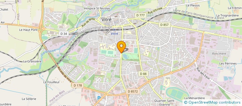 localisation de l'entreprise CROZE PINTO  VITRE