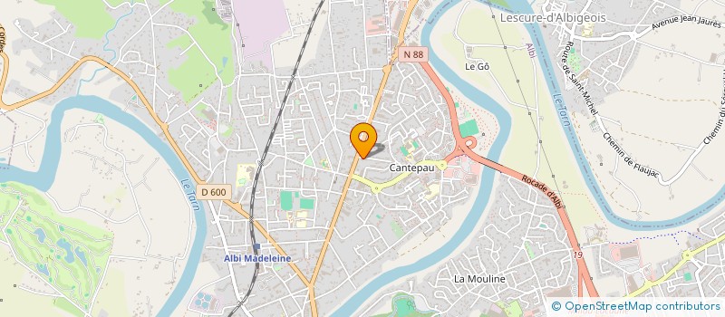 localisation de l'entreprise CROZES 6  ALBI