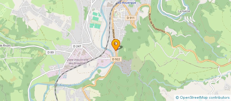 localisation de l'entreprise CROZES  VILLEFRANCHE-DE-ROUERGUE