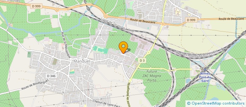 localisation de l'entreprise CROZES IMMO  MANDUEL