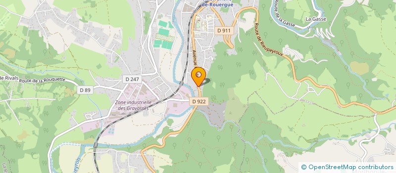 localisation de l'entreprise CROZES MOTOCULTURE  VILLEFRANCHE-DE-ROUERGUE