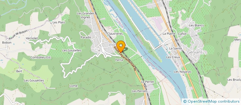 localisation de l'entreprise CROZET à VION