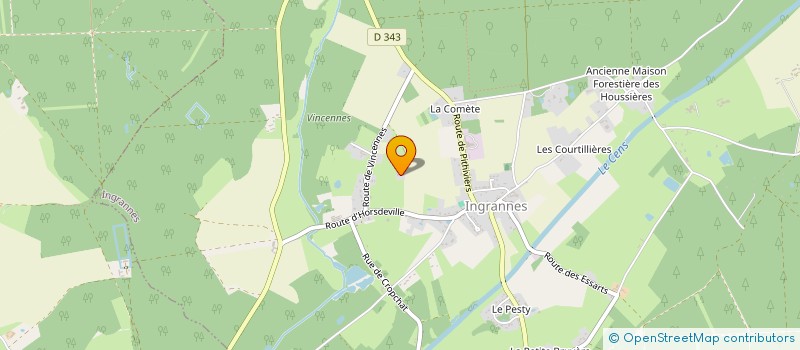 localisation de l'entreprise CROZON  INGRANNES