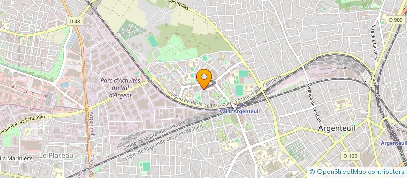 localisation de l'entreprise CRP BAT  ARGENTEUIL