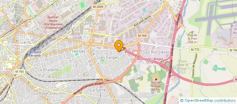 localisation de l'entreprise CRP CLERMONT-FERRAND  CLERMONT-FERRAND