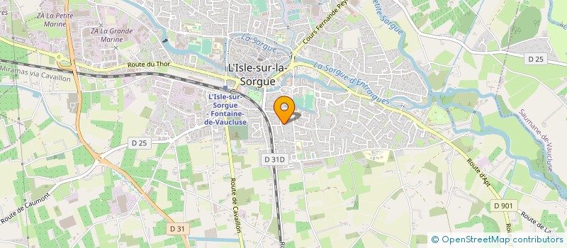 localisation de l'entreprise CRP CONSTRUCTION RENOVATION PROVENCE à L'ISLE-SUR-LA-SORGUE