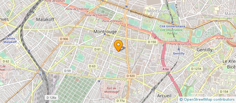 localisation de l'entreprise CRP RENOVATION  MONTROUGE