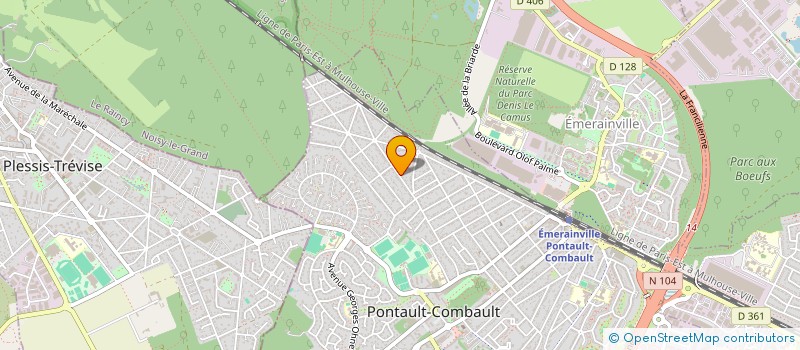 localisation de l'entreprise CRP TRANSPORTS  PONTAULT-COMBAULT