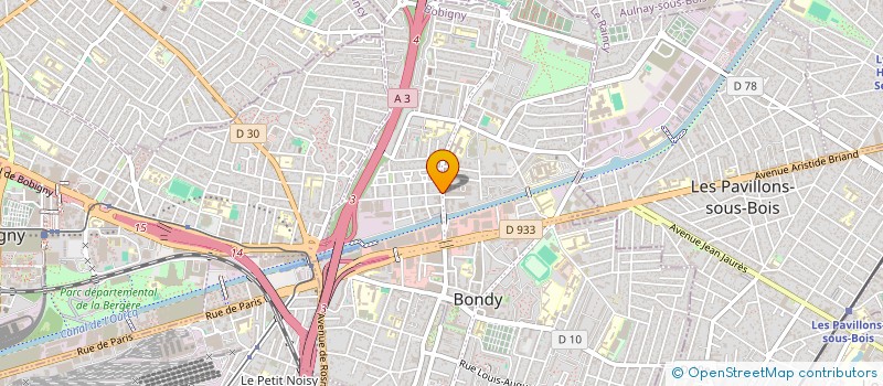 localisation de l'entreprise CRPG  BONDY