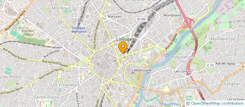 localisation de l'entreprise CRPI D'ISLY à LIMOGES
