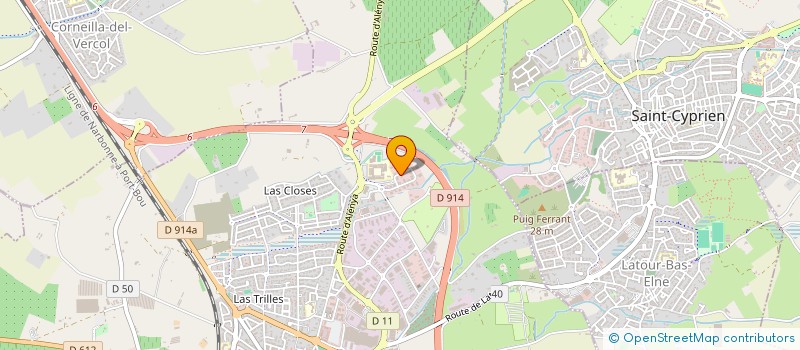 localisation de l'entreprise CRPS  ELNE