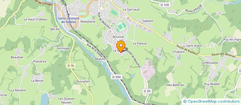 localisation de l'entreprise CRS à SAINT-LEONARD-DE-NOBLAT