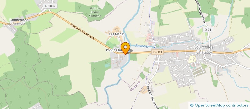 localisation de l'entreprise CRS AUTO  LES LANDES-GENUSSON