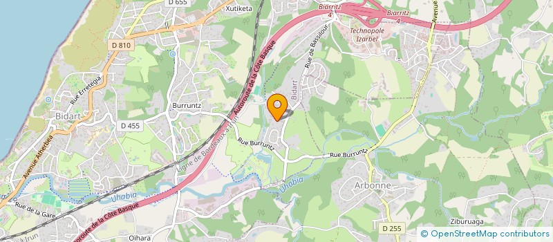 localisation de l'entreprise CRS HABITAT  BIDART