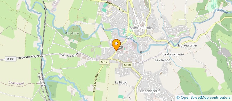 localisation de l'entreprise CRS SPORTS  SAINT-GALMIER