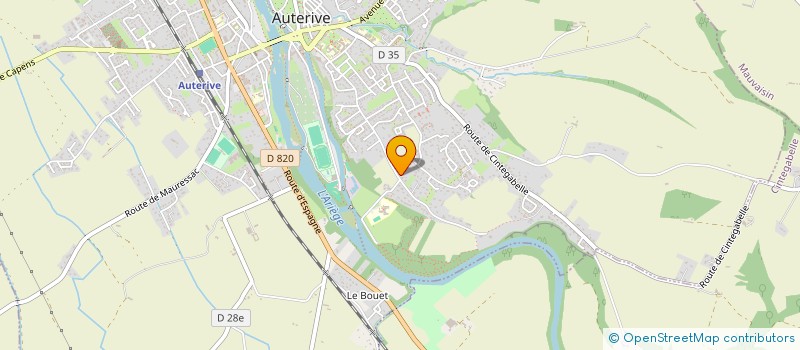 localisation de l'entreprise CRST, CONCEPTION, REALISATION, SUIVI TRAVAUX  AUTERIVE