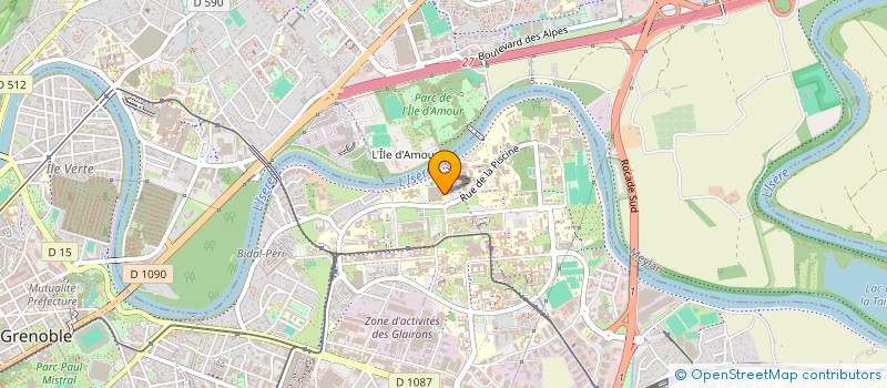 localisation de l'entreprise CRSU COMITE REGION SPORT UNIV  SAINT-MARTIN-D'HERES