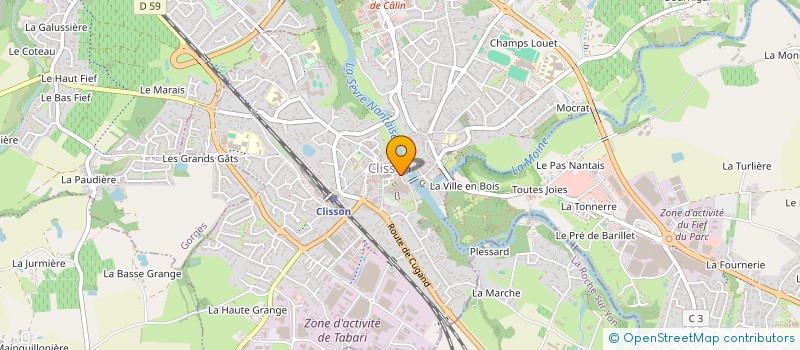 localisation de l'entreprise CRT ASSOCIES  CLISSON