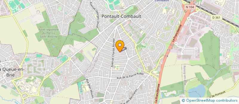 localisation de l'entreprise CRT BATIMENT à PONTAULT-COMBAULT
