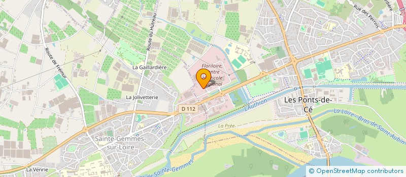 localisation de l'entreprise CRT - CHARPENTE RENFORT TRAITEMENT à SAINTE-GEMMES-SUR-LOIRE