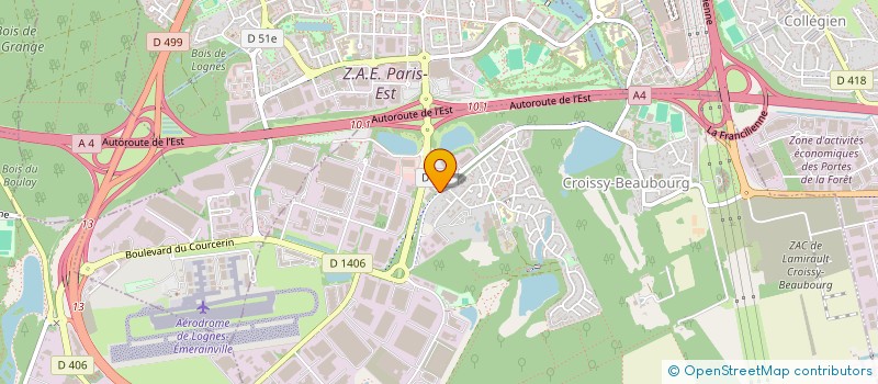 localisation de l'entreprise CRT ENVIRONNEMENT  CROISSY-BEAUBOURG