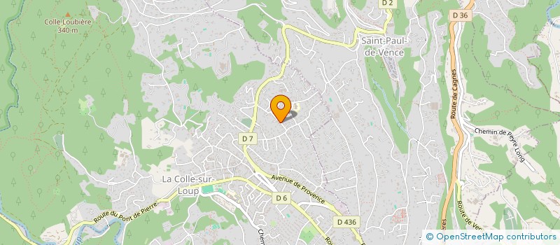 localisation de l'entreprise CRT IMMO  LA COLLE-SUR-LOUP